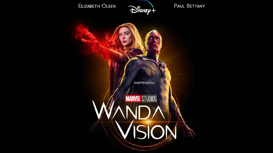 WandaVision TV Series HD Photo Featuring Wanda Maximoff and Vision