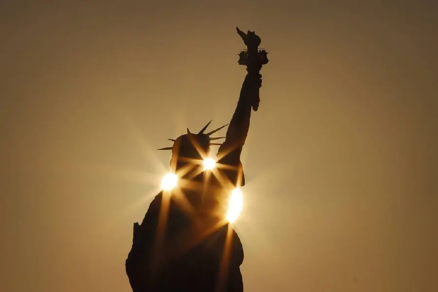 Statue of Liberty New York Restoration Period Photo