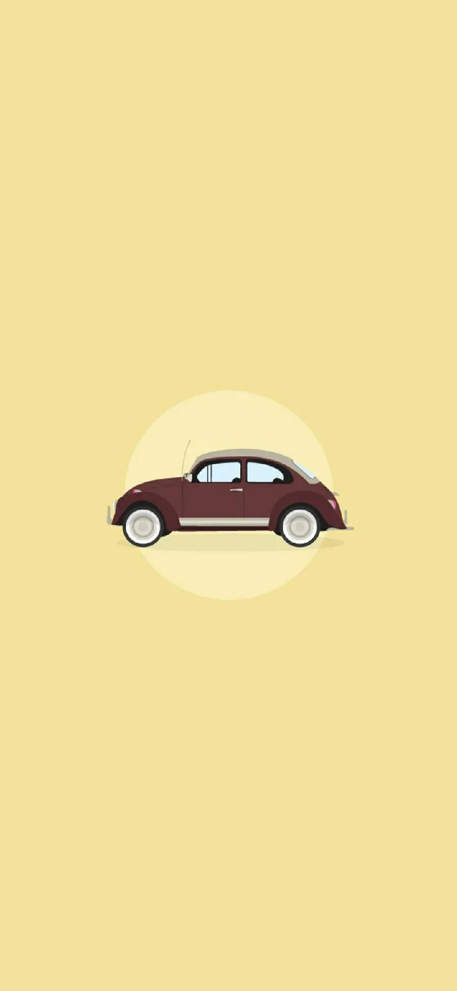 Classic car wallpaper for smartphone background with earthy tone