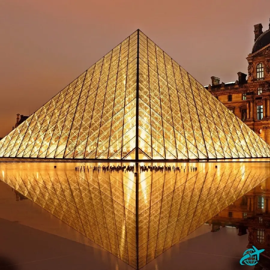 Louvre Museum Exterior View Paris Photo