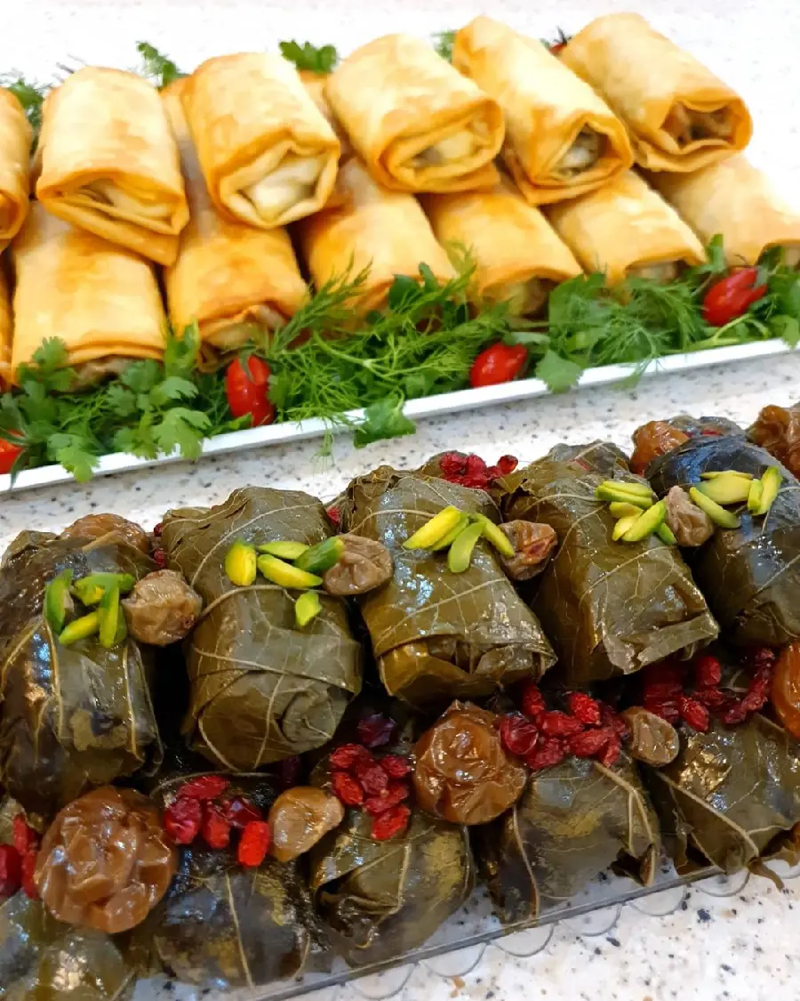 Khuzestani Style Stuffed Grape Leaves Photo