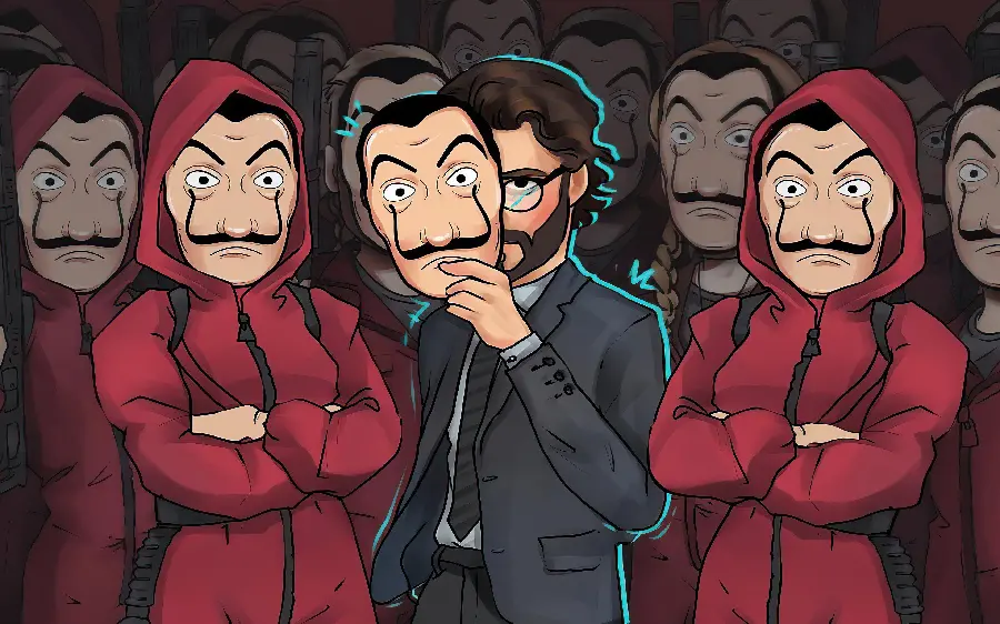 High resolution Money Heist wallpapers collection