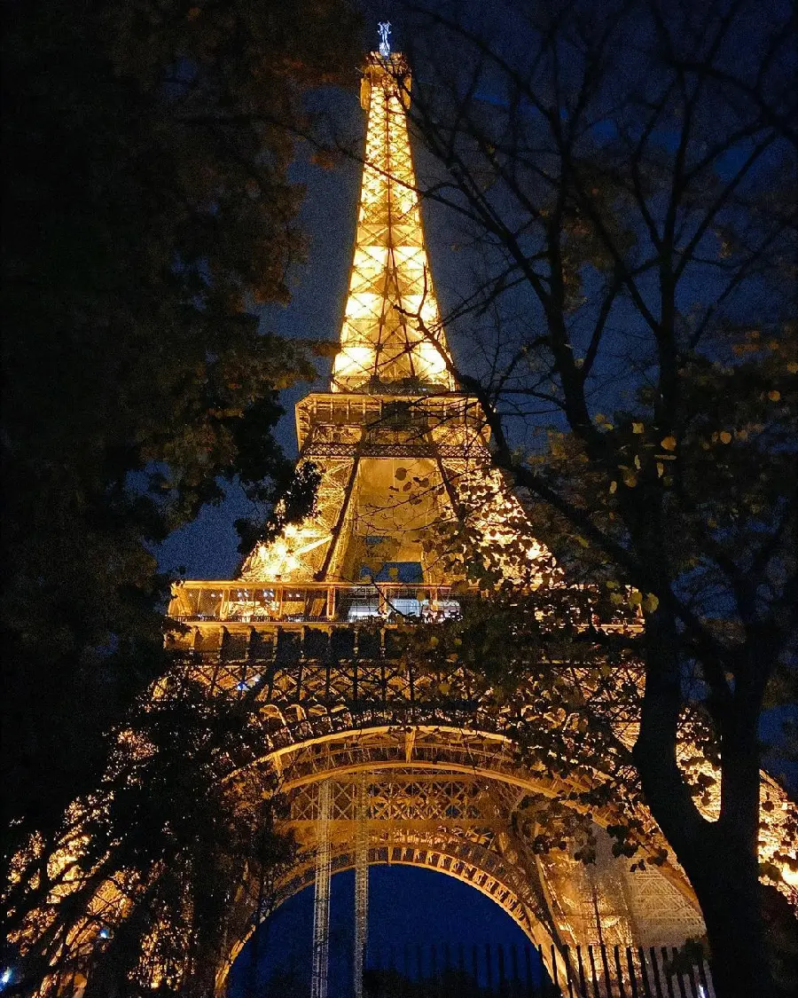 Eiffel Tower at night photo