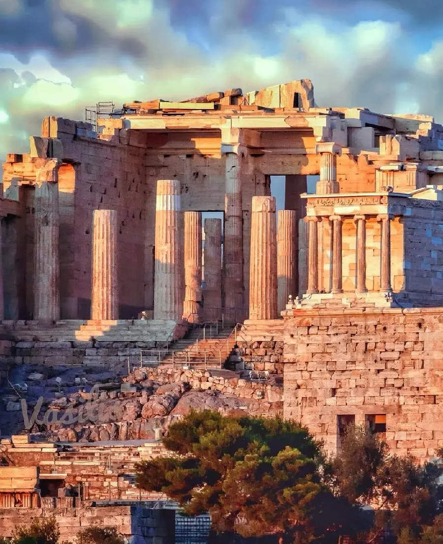 Acropolis Athens temples HD photo