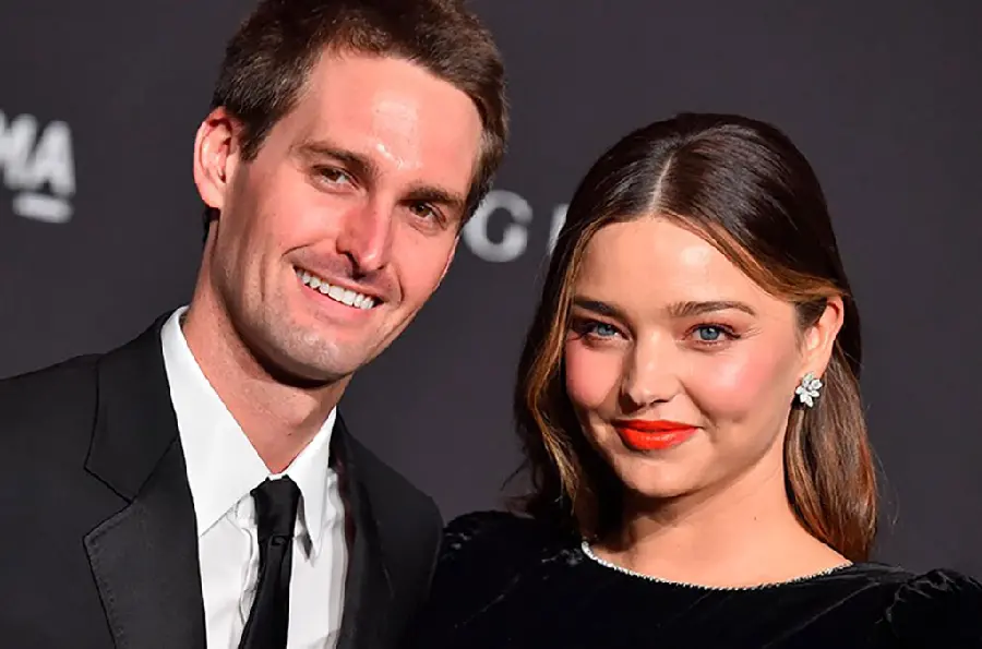 Miranda Kerr with Evan Spiegel youngest American billionaire