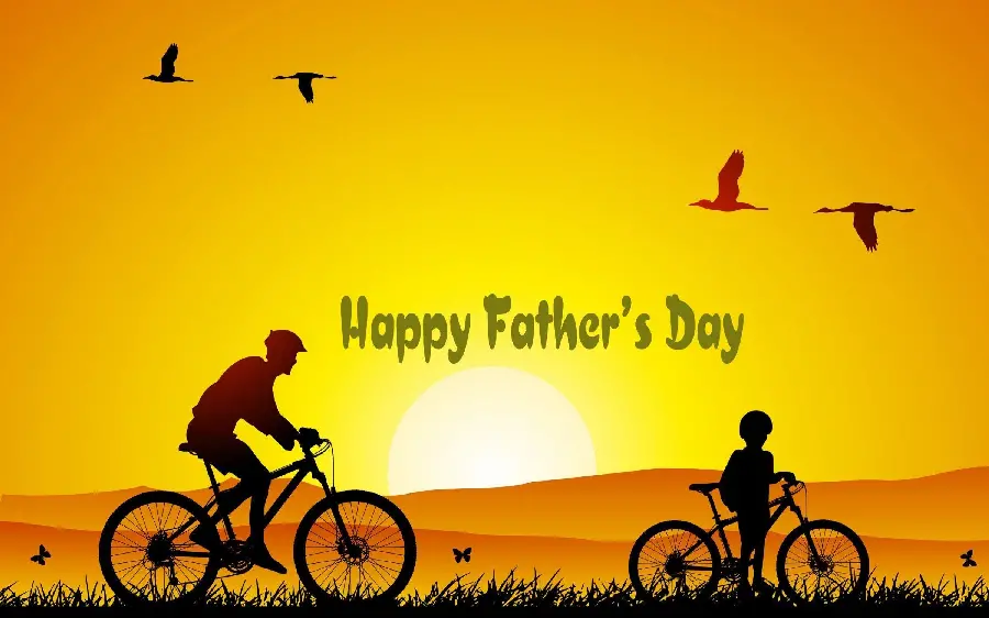 Interesting and beautiful Fathers Day congratulation profile picture in HD