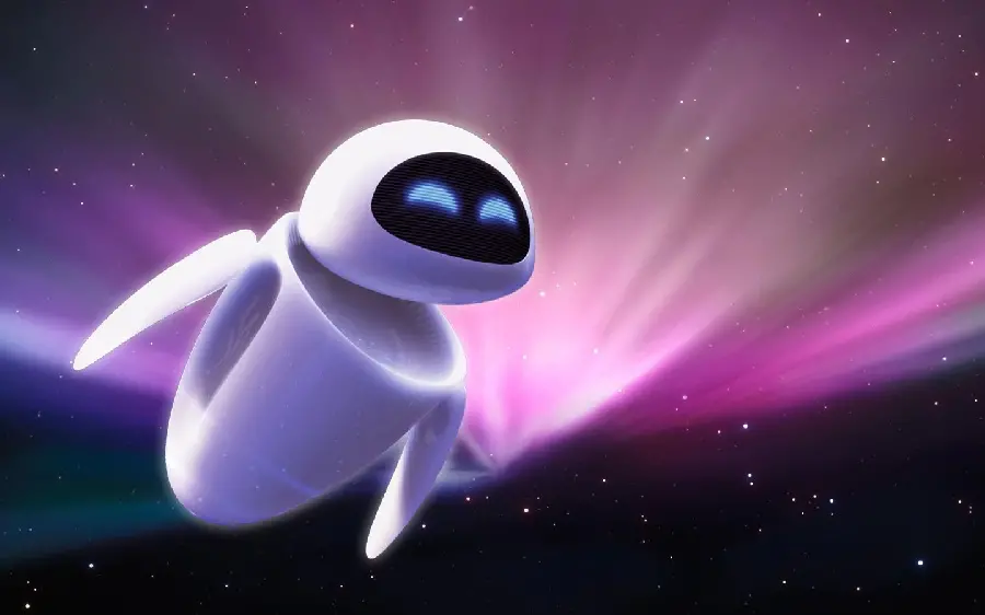 EVE Robot Background Advanced and Modern from Wall-E Animation