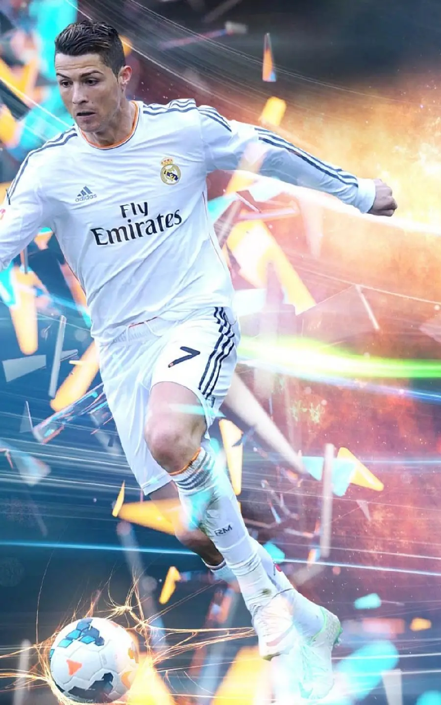 Beautiful Cristiano Ronaldo Wallpaper With Artistic Effects