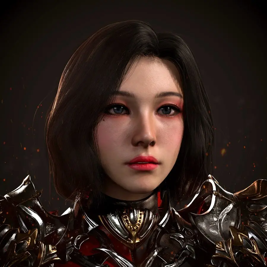 Anime Style Warrior Girl HD Photo
