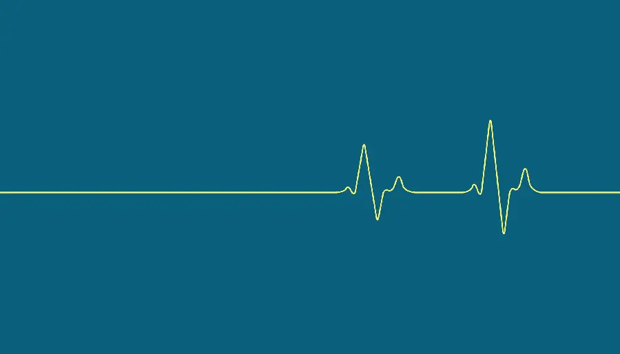 Blue heartbeat pattern background for desktop ultra HD quality