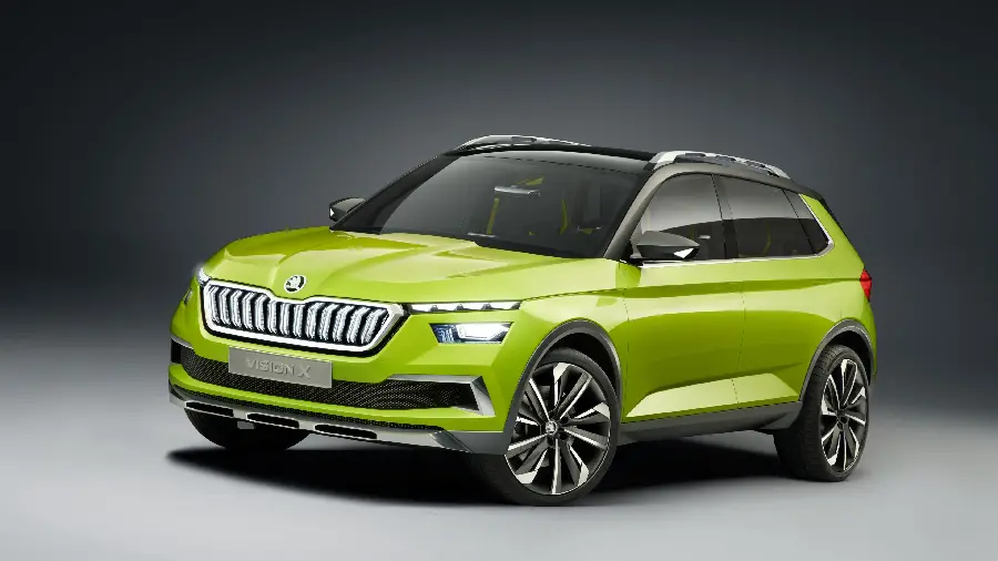 Skoda Vision X electric and CNG concept car photo premium