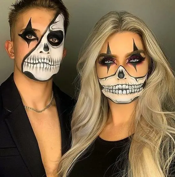 Creative Couples Halloween Makeup Ideas