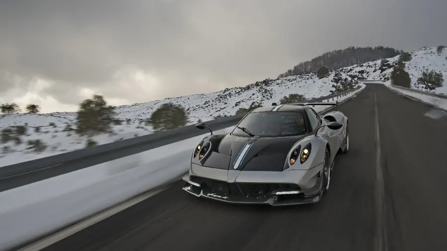 Pagani Huayra Silver Wallpaper and Background