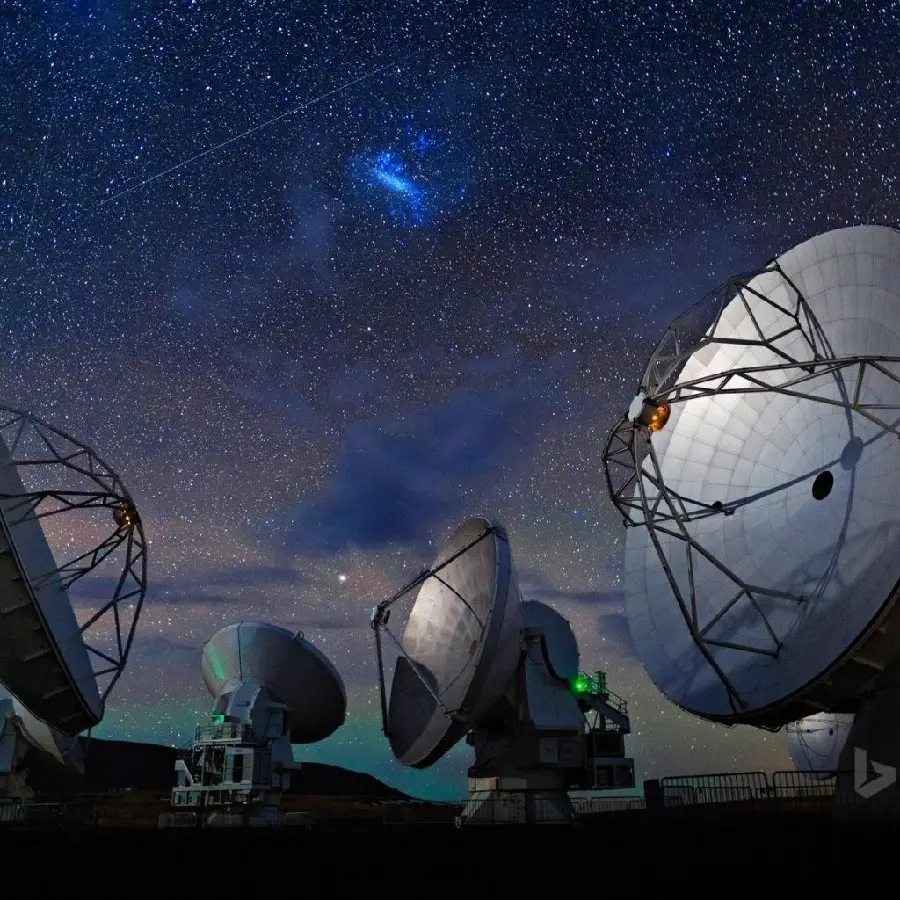 Radio Telescope High Quality Photo Showing Engineering Marvel
