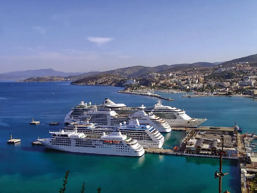 Kusadasi Turkey harbor scenic Mediterranean photo