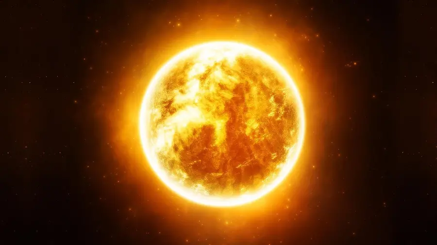 High quality sun in space photo