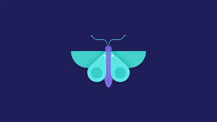 Girly Butterfly Profile Picture with Elegant Composition