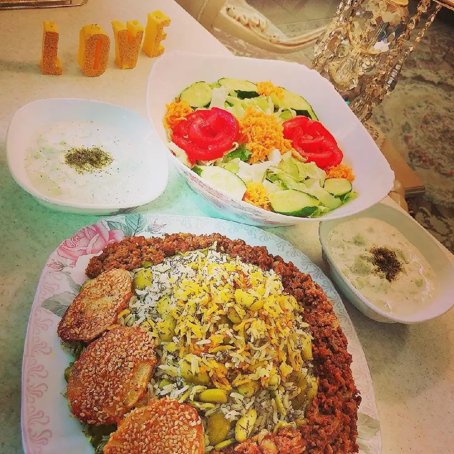 Baghali Polo With Minced Meat Photo Download