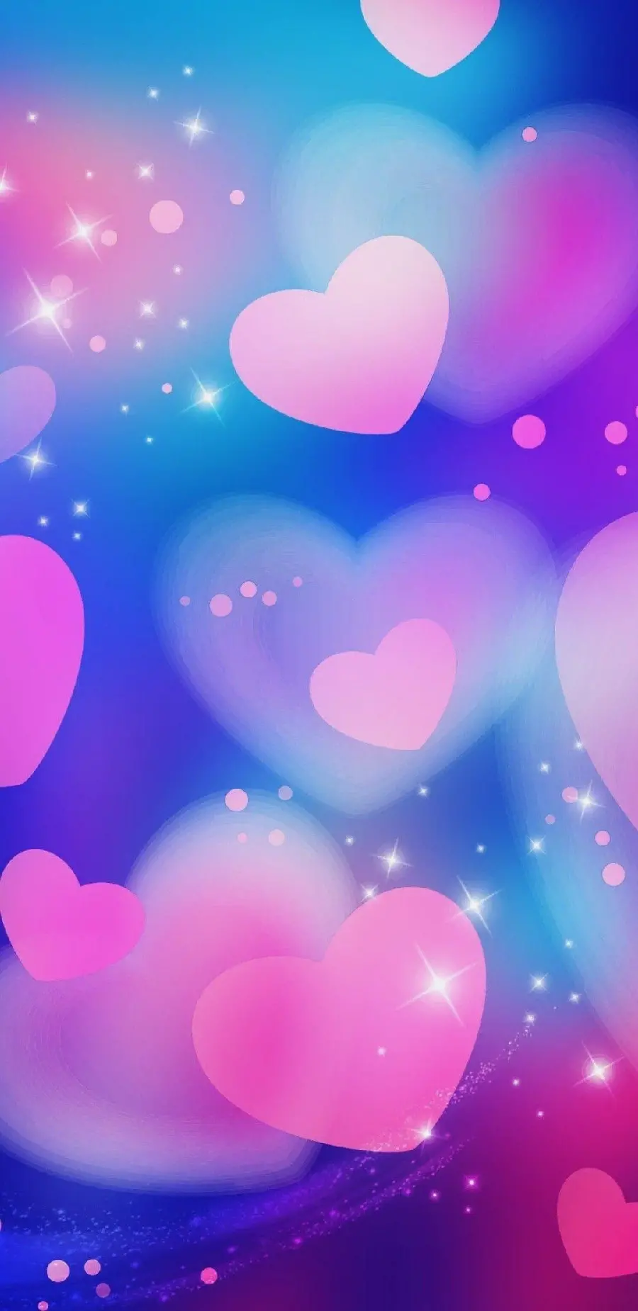 Shining Pink Hearts for Instagram Stories - Bright and Beautiful