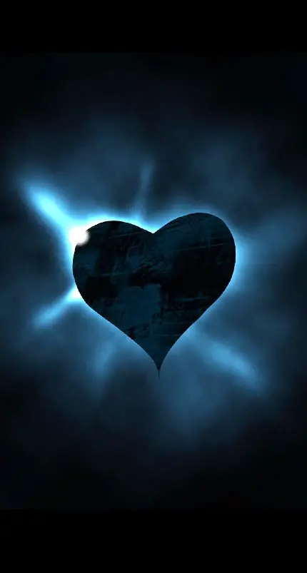 Unique Black Heart for WhatsApp Stories - Dark and Mysterious