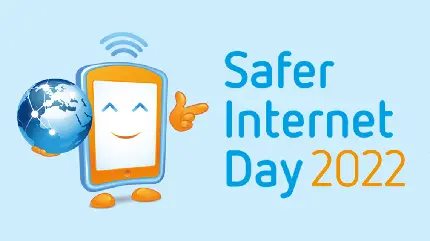 Safer Internet Day text image optimized for Telegram profile