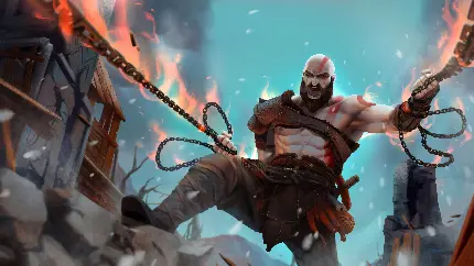 Angry Kratos God of War 4 Wallpaper