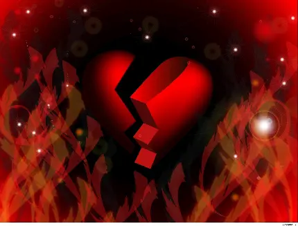 Broken Heart Image Without Text for Captions High Quality