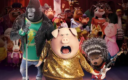 Sing 2 cartoon image latest sequel by Illumination Studios