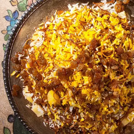 Simple and Delicious Saffron Reshteh Polo Photo