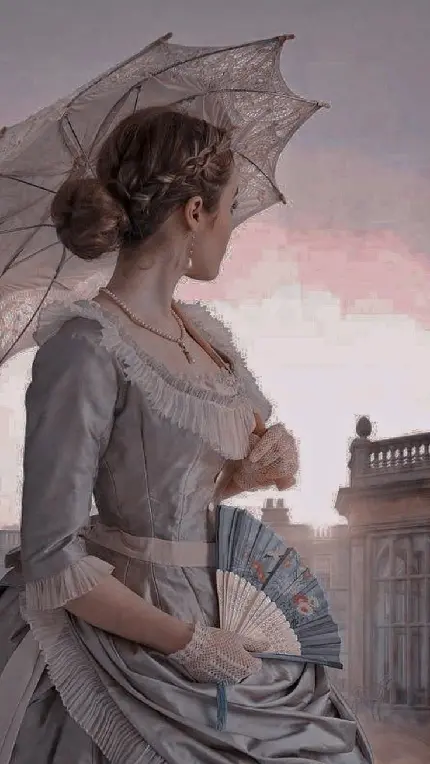 Beautiful French princess wallpaper for phones and social media