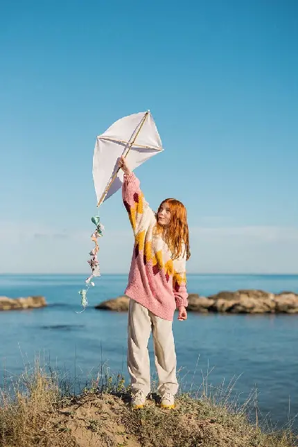 Kite Photo as Children's Entertainment for International Day