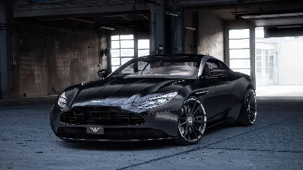 Beautiful black Aston Martin car photo in full HD
