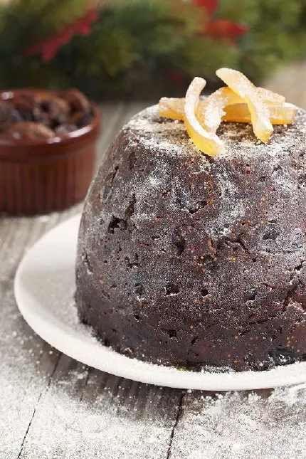 High quality plum pudding photo for Instagram posts and stories