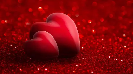 Glitter romantic couple heart photo with best quality for background