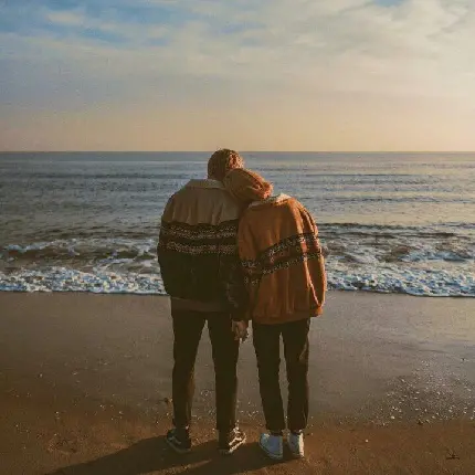 Romantic couple profile picture without text for social media