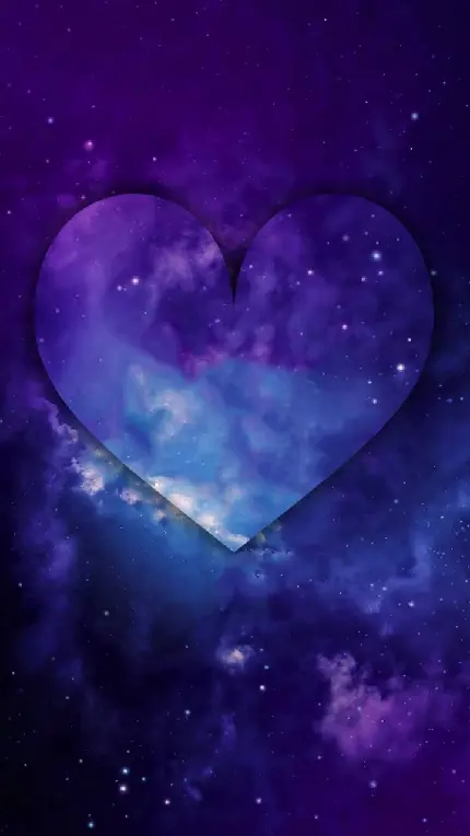 Heart in Milky Way for Stories - Cosmic and Dreamy