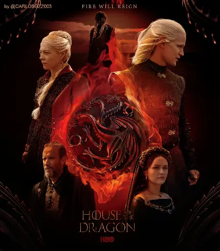 House of the Dragon wallpaper based on Fire and Blood novel