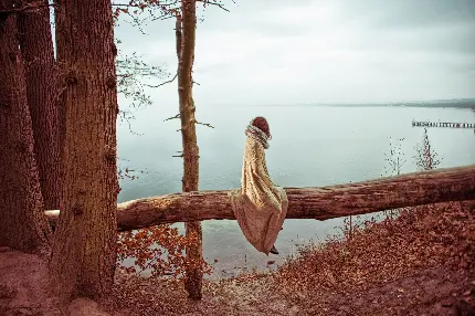 Luxury sad girl profile picture in stunning 4K quality