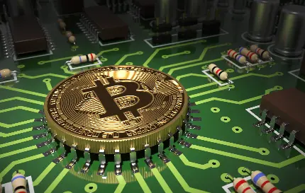 Bitcoin Cryptocurrency Themed Windows Desktop Background