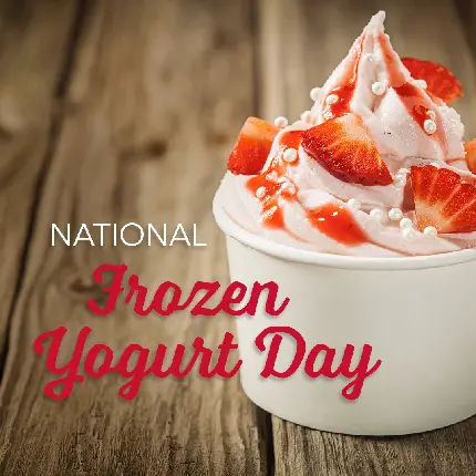 Frozen Yogurt Social Media Post for International Day