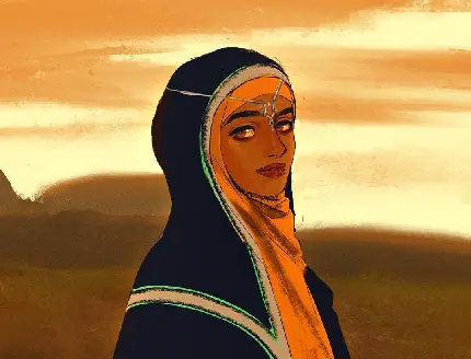 HD fantasy stylish hijab girl picture for Telegram profile
