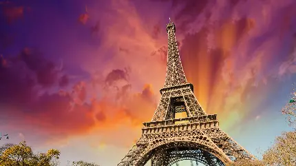 Eiffel Tower Iconic Landmark in Paris France
