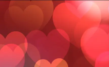 Glowing Red Hearts Wallpaper for Mobile - Minimalist Design