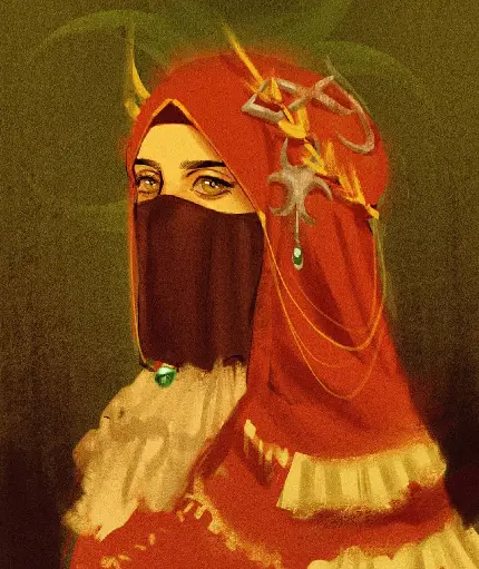 HD fantasy hijab girl picture for social media profiles