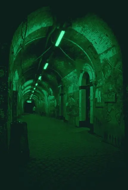 HD Green Scary Tunnel Picture for WhatsApp Profile