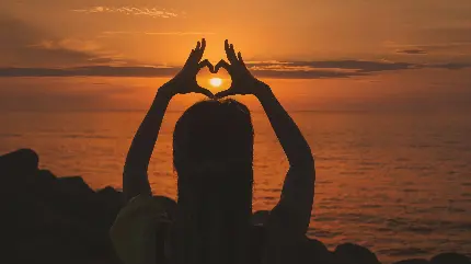 Beautiful Romantic Sunset and Girl Wallpapers