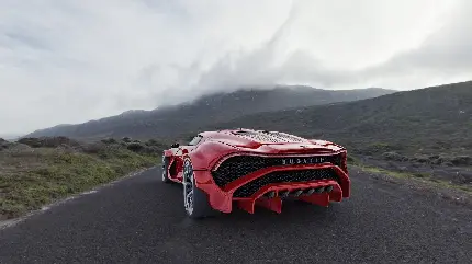 Most Beautiful Red Bugatti La Voiture Noire Wallpaper