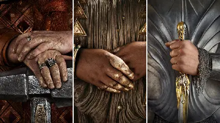 The Rings of Power series epic background in high quality