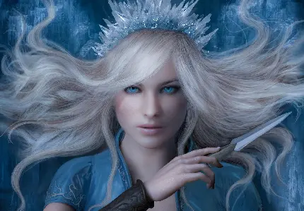 Chic Fantasy Girl Wallpaper for Mobile Devices