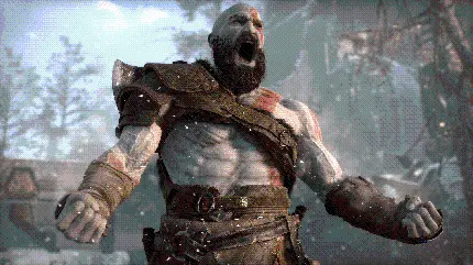 Angry Kratos God of War 4 Wallpaper